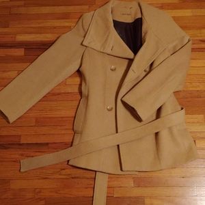 Calvin Klein Tan-Colored Pea Coat